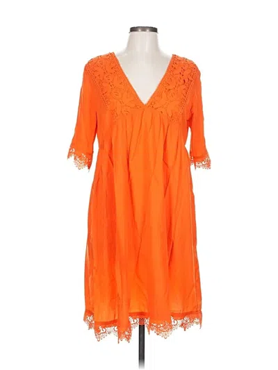 Pre-owned Unbranded Cocktail Dress In Orange
