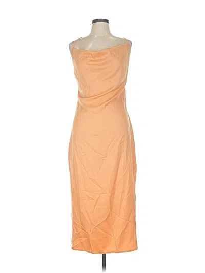Pre-owned Unbranded Cocktail Dress In Orange