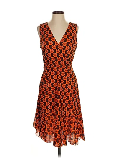 Pre-owned Unbranded Cocktail Dress In Orange