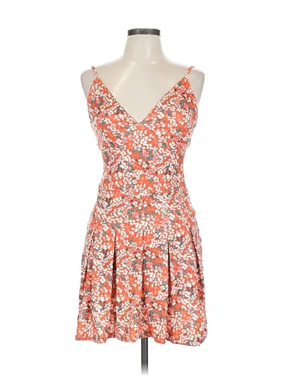 Pre-owned Unbranded Cocktail Dress In Orange