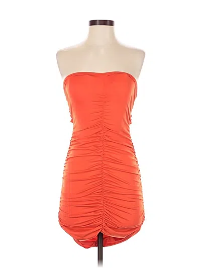 Pre-owned Unbranded Cocktail Dress In Orange