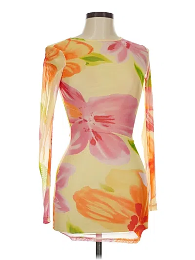 Pre-owned Unbranded Cocktail Dress In Orange