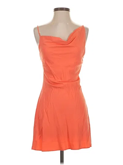 Pre-owned Unbranded Cocktail Dress In Orange