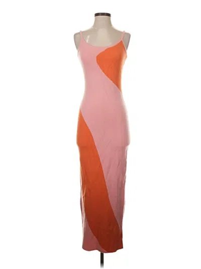 Pre-owned Unbranded Cocktail Dress In Orange