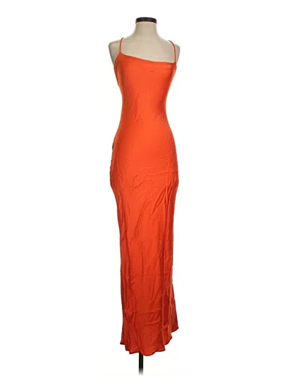 Pre-owned Unbranded Cocktail Dress In Orange