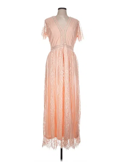Pre-owned Unbranded Cocktail Dress In Orange
