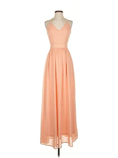 Pre-owned Unbranded Cocktail Dress In Orange