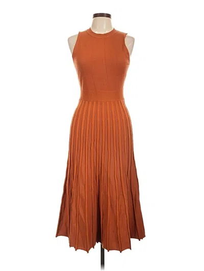 Pre-owned Unbranded Cocktail Dress In Orange