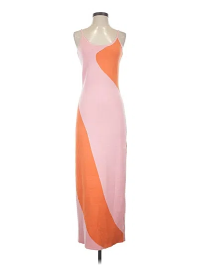 Pre-owned Unbranded Cocktail Dress In Orange
