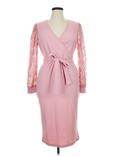Pre-owned Unbranded Cocktail Dress In Pink