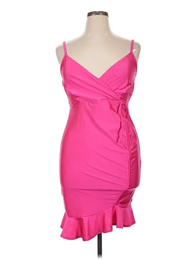 Pre-owned Unbranded Cocktail Dress In Pink