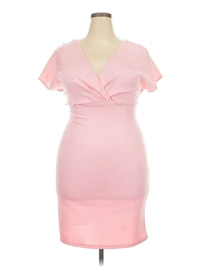 Pre-owned Unbranded Cocktail Dress In Pink
