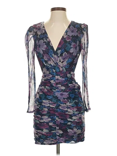 Pre-owned Unbranded Cocktail Dress In Purple