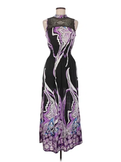 Pre-owned Unbranded Cocktail Dress In Purple
