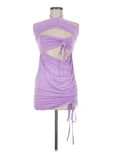 Pre-owned Unbranded Cocktail Dress In Purple