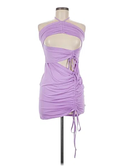 Pre-owned Unbranded Cocktail Dress In Purple