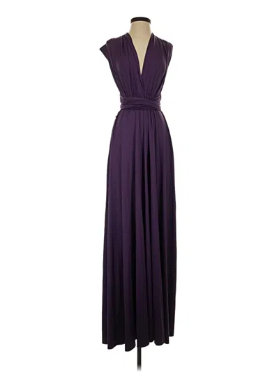 Pre-owned Unbranded Cocktail Dress In Purple