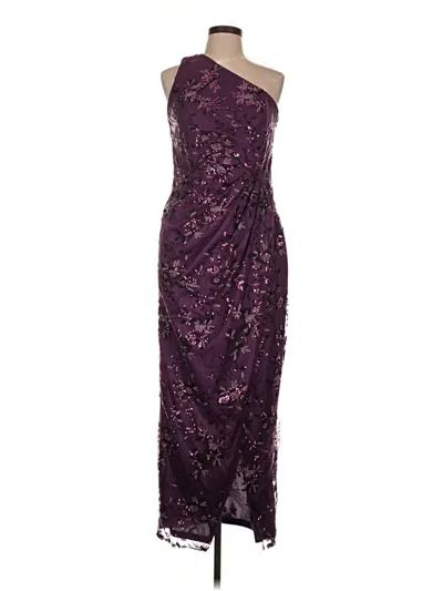 Pre-owned Unbranded Cocktail Dress In Purple