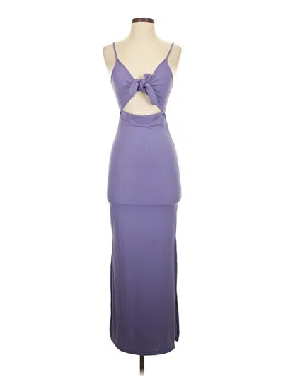 Pre-owned Unbranded Cocktail Dress In Purple