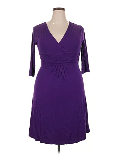 Pre-owned Unbranded Cocktail Dress In Purple