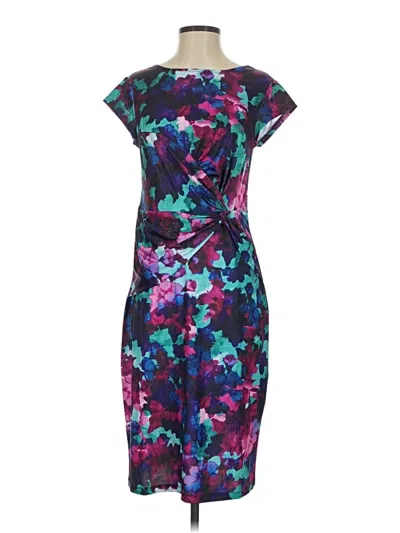 Pre-owned Unbranded Cocktail Dress In Purple