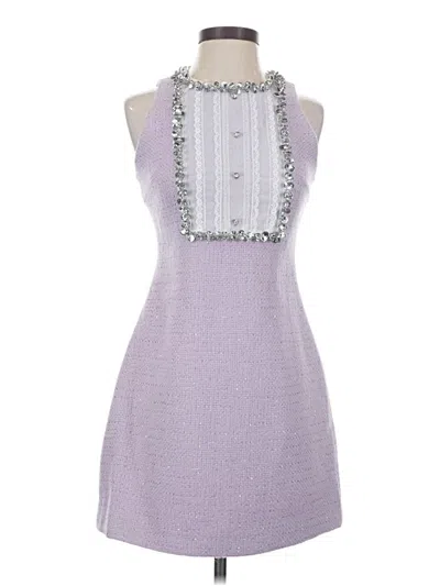 Pre-owned Unbranded Cocktail Dress In Purple
