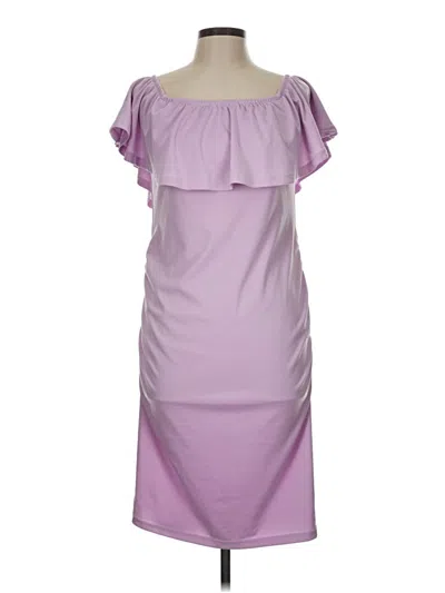 Pre-owned Unbranded Cocktail Dress In Purple