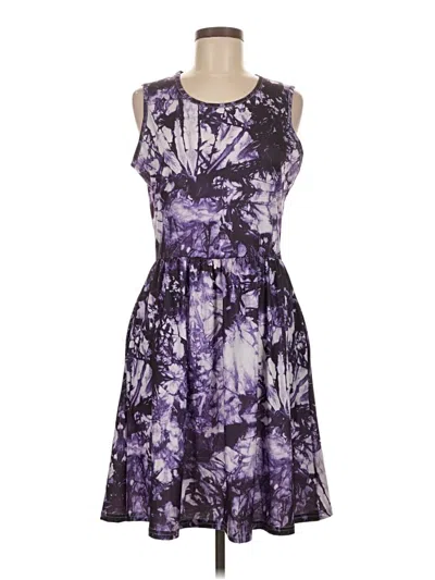 Pre-owned Unbranded Cocktail Dress In Purple