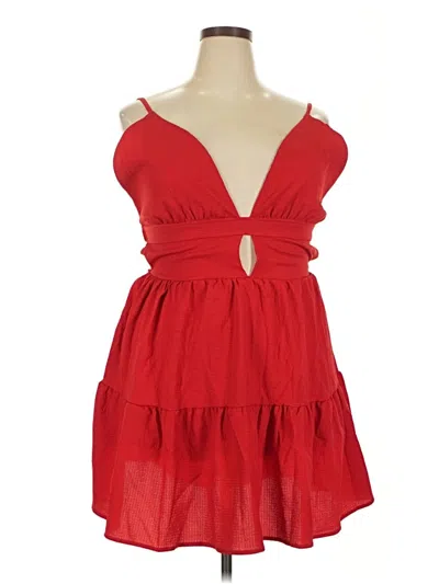 Pre-owned Unbranded Cocktail Dress In Red