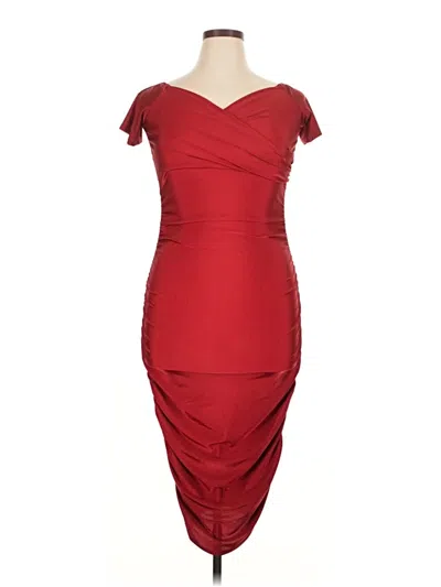 Pre-owned Unbranded Cocktail Dress In Red