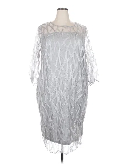 Pre-owned Unbranded Cocktail Dress In Silver