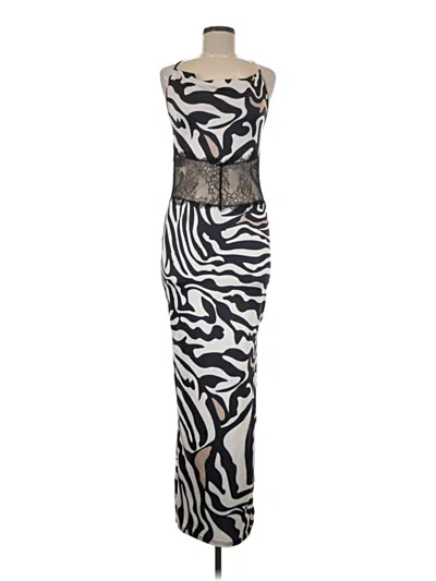 Pre-owned Unbranded Cocktail Dress In Silver