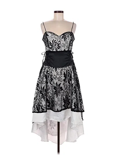 Pre-owned Unbranded Cocktail Dress In Silver