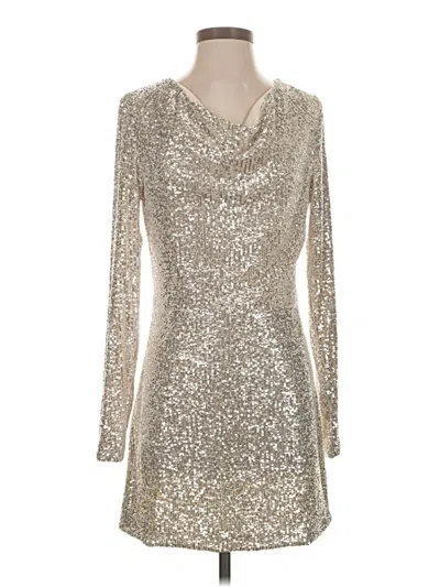 Pre-owned Unbranded Cocktail Dress In Silver