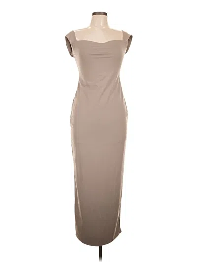 Pre-owned Unbranded Cocktail Dress In Tan