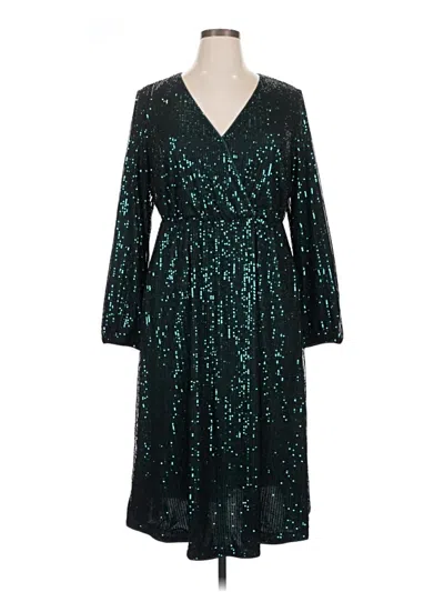 Pre-owned Unbranded Cocktail Dress In Teal
