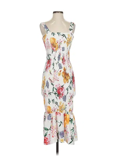 Pre-owned Unbranded Cocktail Dress In White