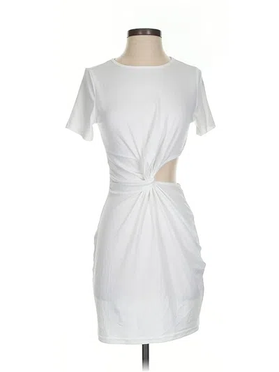 Pre-owned Unbranded Cocktail Dress In White