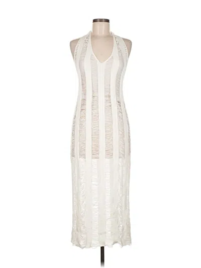 Pre-owned Unbranded Cocktail Dress In White