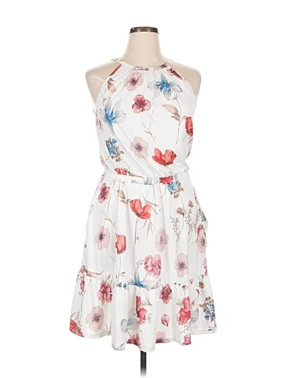 Pre-owned Unbranded Cocktail Dress In White