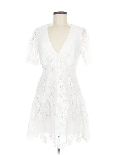 Pre-owned Unbranded Cocktail Dress In White