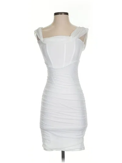 Pre-owned Unbranded Cocktail Dress In White