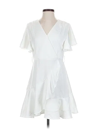 Pre-owned Unbranded Cocktail Dress In White