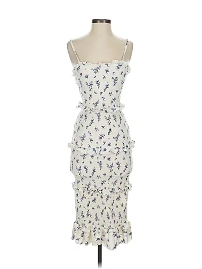 Pre-owned Unbranded Cocktail Dress In White