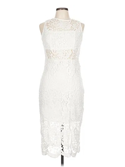 Pre-owned Unbranded Cocktail Dress In White