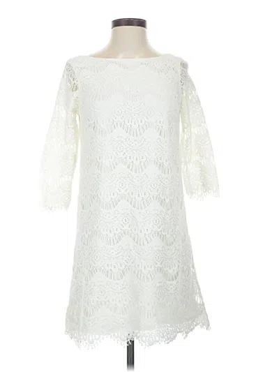 Pre-owned Unbranded Cocktail Dress In White