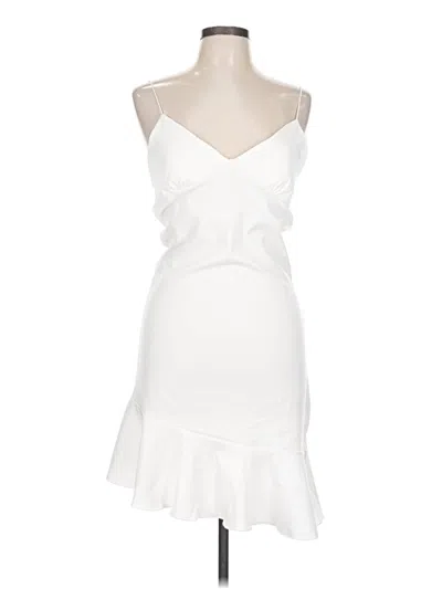 Pre-owned Unbranded Cocktail Dress In White