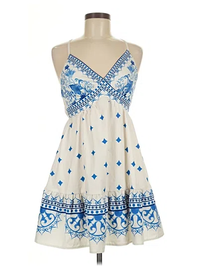 Pre-owned Unbranded Cocktail Dress In White