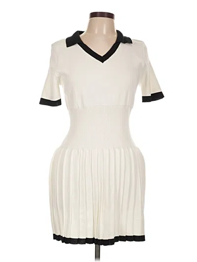 Pre-owned Unbranded Cocktail Dress In White
