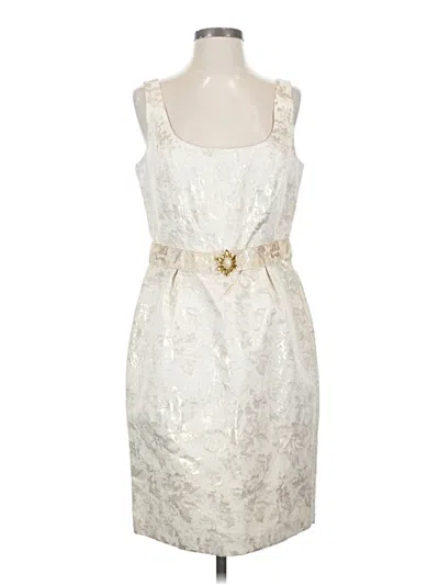 Pre-owned Unbranded Cocktail Dress In White